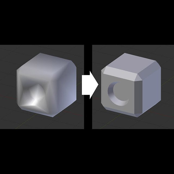 Video: Using both smooth and flat shading in Blender