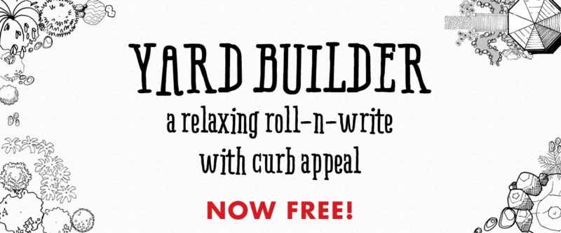Yard Builder: A relaxing roll-n-write with curb appeal - NOW FREE